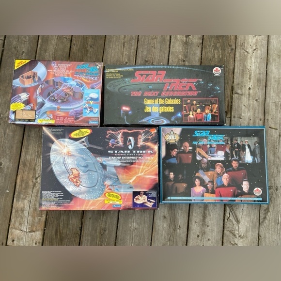 Lot of 4 Vintage 1993 Star Trek Toys In OG Box (Starship Enterprise) - Picture 4 of 16